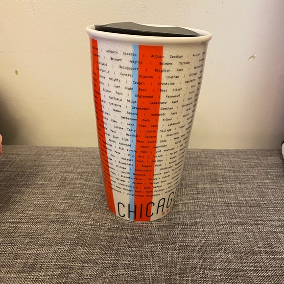 Starbucks Chicago ceramic tumbler